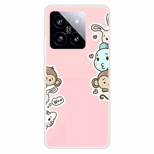 For Xiaomi 14 TPU Case Anti-drop Pattern Printing Phone Protective Back Cover