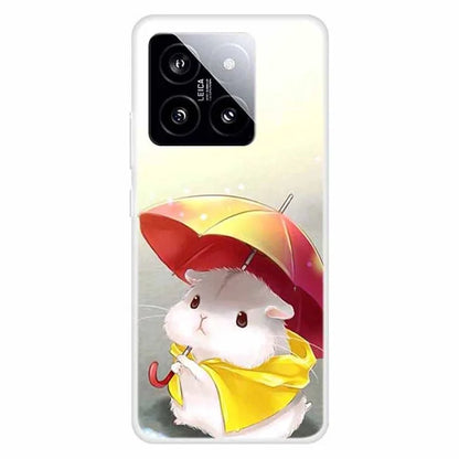 For Xiaomi 14 TPU Case Anti-drop Pattern Printing Phone Protective Back Cover