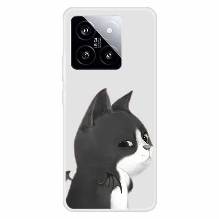 For Xiaomi 14 TPU Case Anti-drop Pattern Printing Phone Protective Back Cover