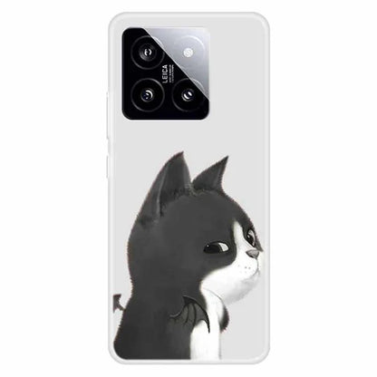 For Xiaomi 14 TPU Case Anti-drop Pattern Printing Phone Protective Back Cover
