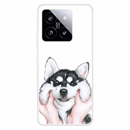 For Xiaomi 14 TPU Case Anti-drop Pattern Printing Phone Protective Back Cover