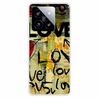 For Xiaomi 14 TPU Cover Pattern Printing Anti-scratch Mobile Phone Case Protector