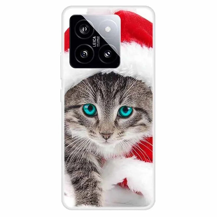 For Xiaomi 14 TPU Cover Pattern Printing Anti-scratch Mobile Phone Case Protector