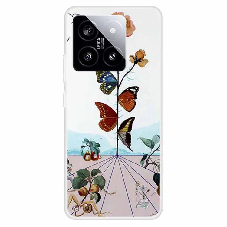 For Xiaomi 14 TPU Cover Pattern Printing Anti-scratch Mobile Phone Case Protector
