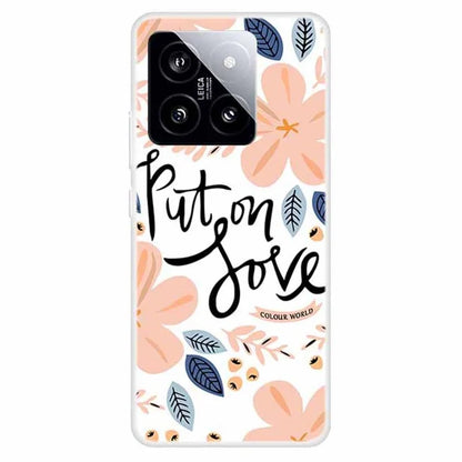 For Xiaomi 14 TPU Cover Pattern Printing Anti-scratch Mobile Phone Case Protector