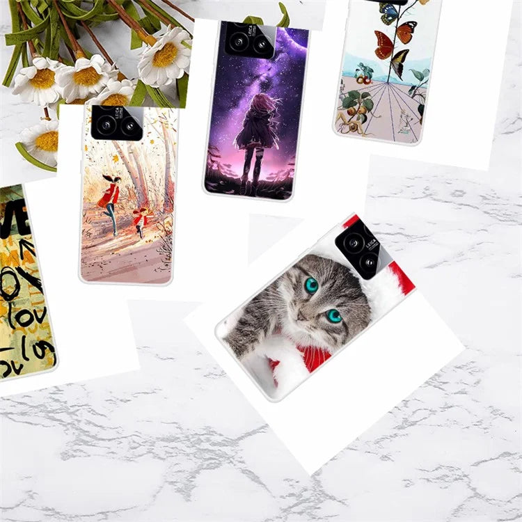 For Xiaomi 14 TPU Cover Pattern Printing Anti-scratch Mobile Phone Case Protector