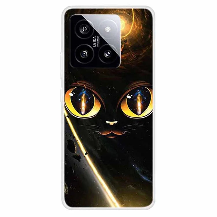 For Xiaomi 14 TPU Cover Pattern Printing Anti-scratch Mobile Phone Case Protector