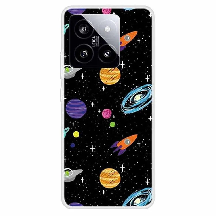 For Xiaomi 14 TPU Cover Pattern Printing Anti-scratch Mobile Phone Case Protector