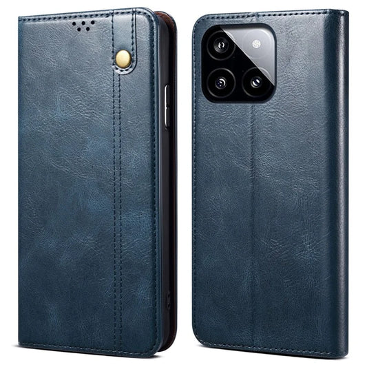 For Xiaomi Redmi K70 5G / K70 Pro 5G Leather Case Wallet Waxy Crazy Horse Texture Stand Cover