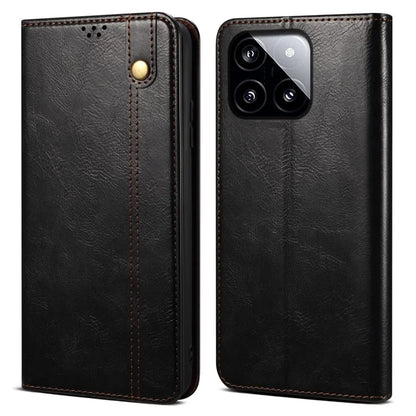 For Xiaomi Redmi K70 5G / K70 Pro 5G Leather Case Wallet Waxy Crazy Horse Texture Stand Cover