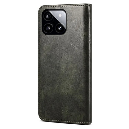 For Xiaomi Redmi K70 5G / K70 Pro 5G Leather Case Wallet Waxy Crazy Horse Texture Stand Cover