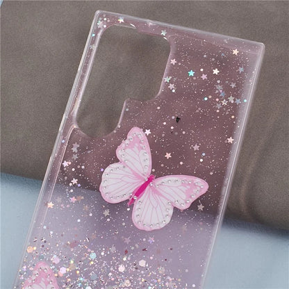 AW Series For Samsung Galaxy S23 Ultra Case TPU+PVC Epoxy Back Cover with Big Rear Lens Hole