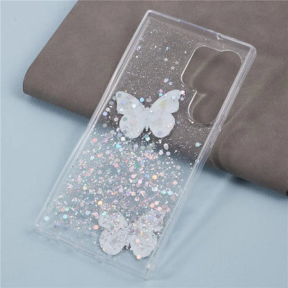 AW Series For Samsung Galaxy S23 Ultra Case TPU+PVC Epoxy Back Cover with Big Rear Lens Hole