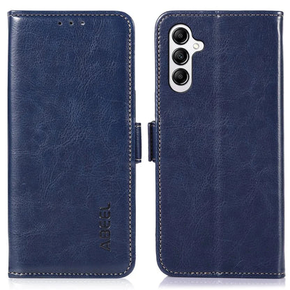 ABEEL For Samsung Galaxy A35 5G Magnetic Phone Case Crazy Horse Texture PU Leather Wallet Cover