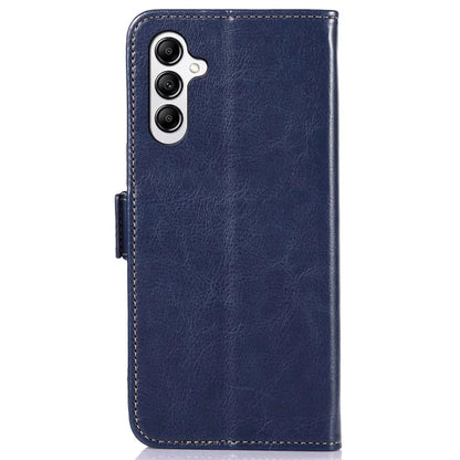 ABEEL For Samsung Galaxy A35 5G Magnetic Phone Case Crazy Horse Texture PU Leather Wallet Cover