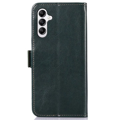 ABEEL For Samsung Galaxy A35 5G Magnetic Phone Case Crazy Horse Texture PU Leather Wallet Cover