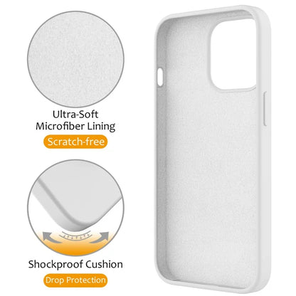 For iPhone 13 Pro Max Magnetic Case Ring Kickstand PC + Silicone Phone Cover