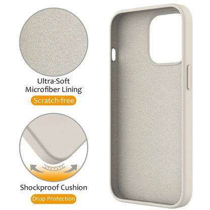For iPhone 13 Pro Max Magnetic Case Ring Kickstand PC + Silicone Phone Cover