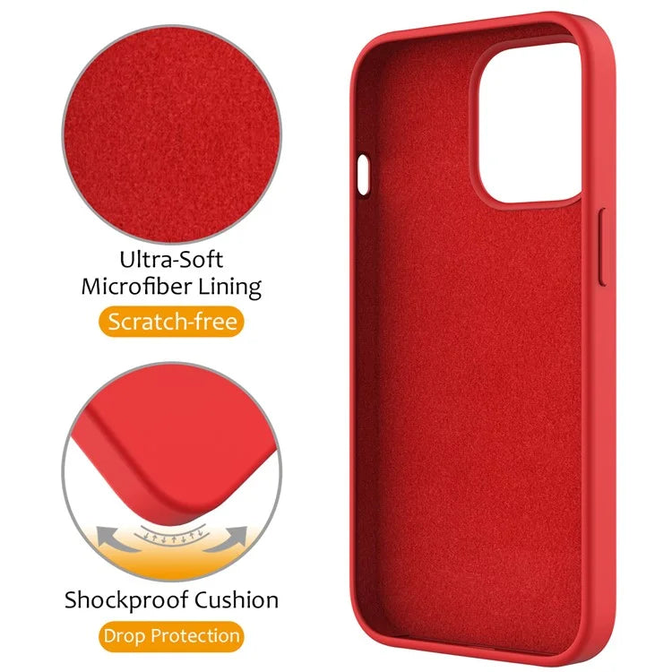 For iPhone 13 Pro Max Magnetic Case Ring Kickstand PC + Silicone Phone Cover