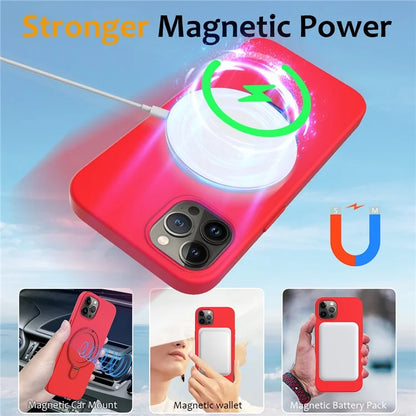For iPhone 12 / 12 Pro Case Kickstand Phone Cover Compatible with MagSafe