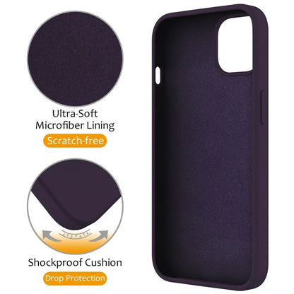 For iPhone 12 Pro Max Magnetic Case PC + Silicone Cover with Ring Kickstand