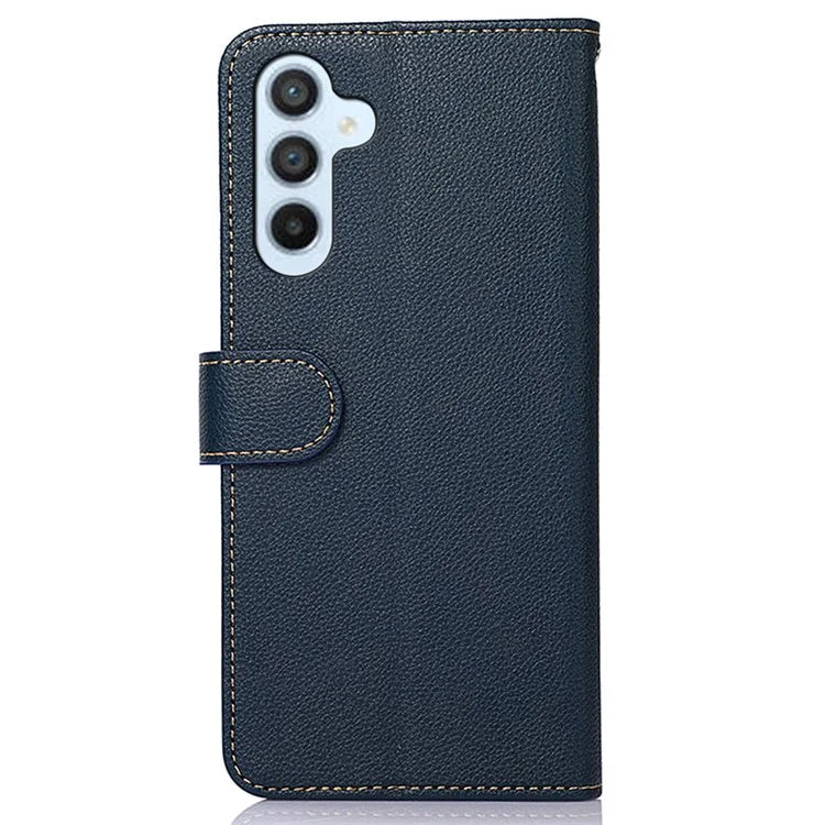 KHAZNEH For Samsung Galaxy A35 5G Folio Cover RFID Blocking Leather Phone Case