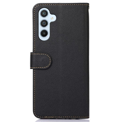KHAZNEH For Samsung Galaxy A35 5G Folio Cover RFID Blocking Leather Phone Case
