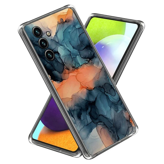 For Samsung Galaxy A15 4G TPU Case IMD Abstract Marble Mobile Phone Cover