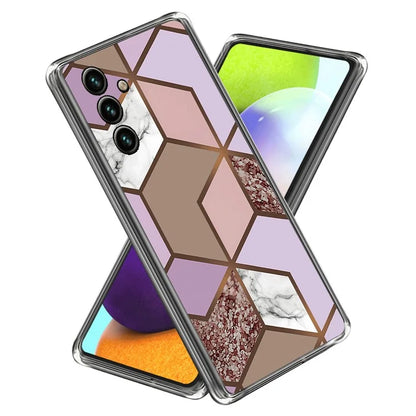 For Samsung Galaxy A15 4G TPU Case IMD Abstract Marble Mobile Phone Cover