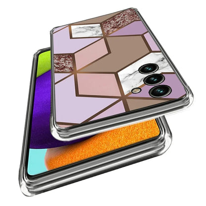 For Samsung Galaxy A15 4G TPU Case IMD Abstract Marble Mobile Phone Cover