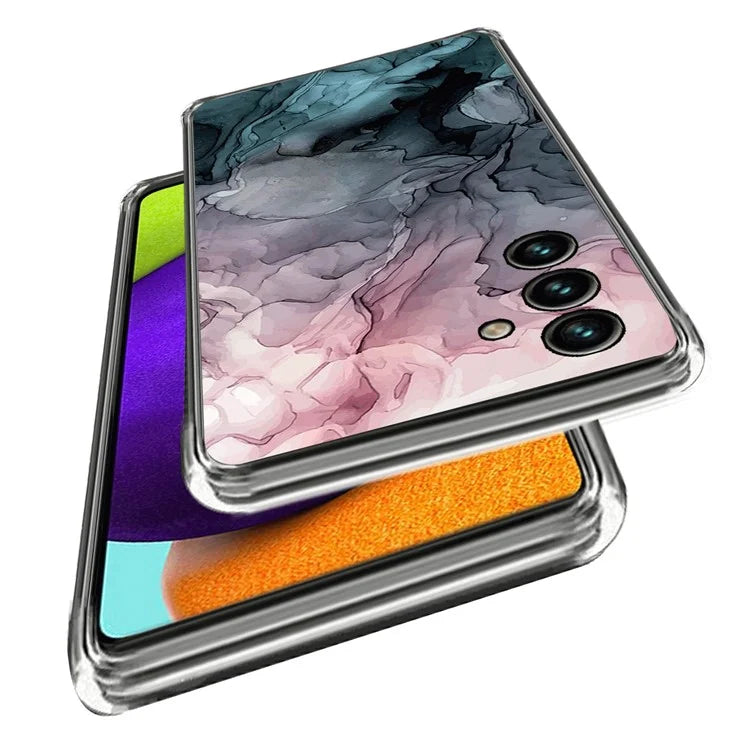 For Samsung Galaxy A15 4G TPU Case IMD Abstract Marble Mobile Phone Cover