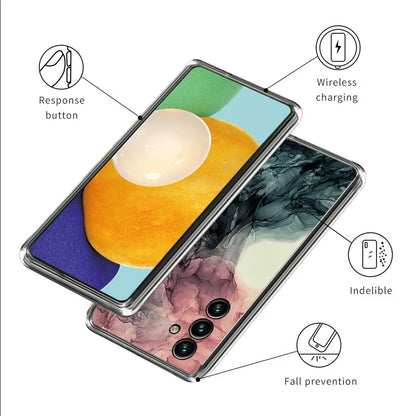 For Samsung Galaxy A15 4G TPU Case IMD Abstract Marble Mobile Phone Cover