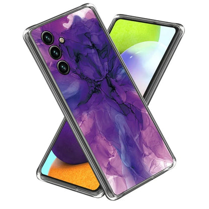 For Samsung Galaxy A15 4G TPU Case IMD Abstract Marble Mobile Phone Cover
