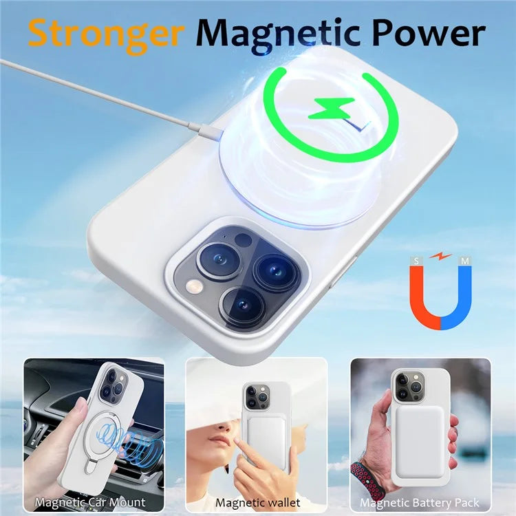 For iPhone 15 Pro Max Kickstand Phone Case Compatible with MagSafe
