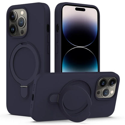For iPhone 14 Pro Max Kickstand Case PC + Silicone Cover Compatible with MagSafe