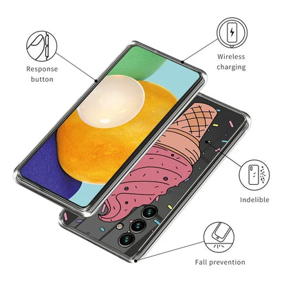 For Samsung Galaxy A15 4G Phone Cover Soft TPU Pattern Back Case