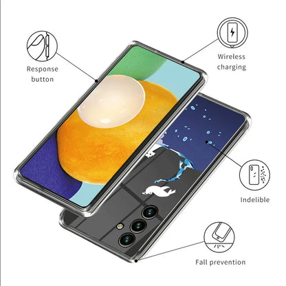 For Samsung Galaxy A15 4G Phone Cover Soft TPU Pattern Back Case