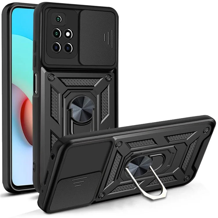 For Xiaomi Redmi Note 11 4G (MediaTek) / Redmi 10 4G (2021) / Redmi 10 2022 4G Case Kickstand Phone Cover