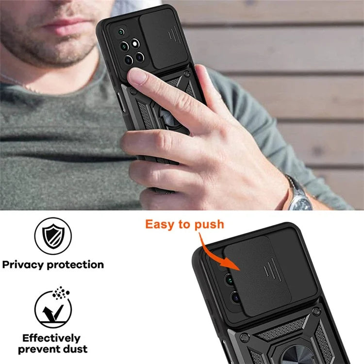 For Xiaomi Redmi Note 11 4G (MediaTek) / Redmi 10 4G (2021) / Redmi 10 2022 4G Case Kickstand Phone Cover