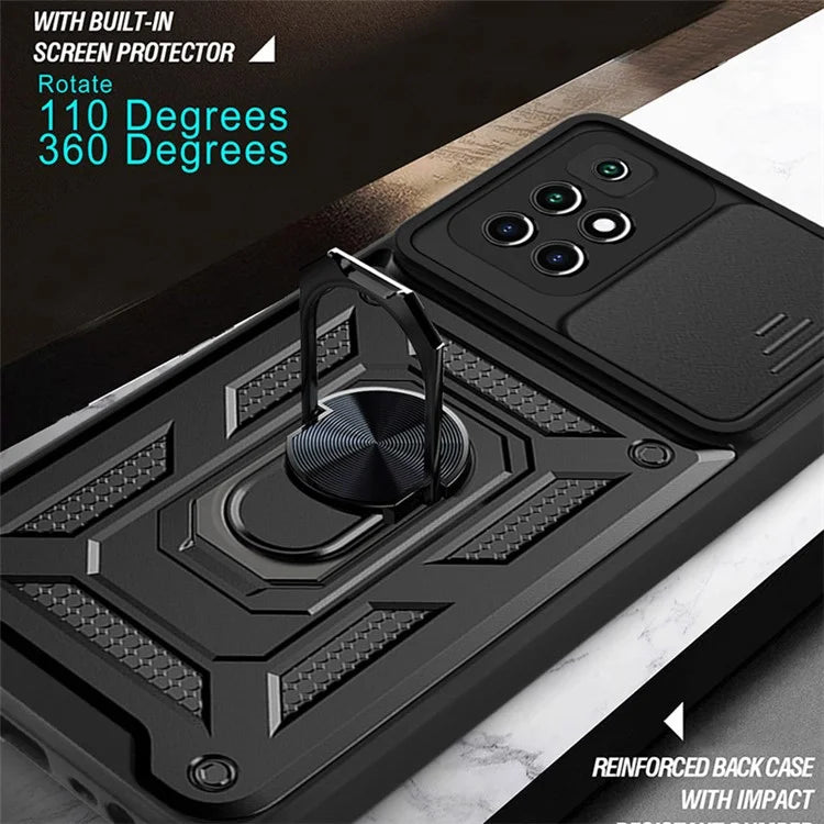 For Xiaomi Redmi Note 11 4G (MediaTek) / Redmi 10 4G (2021) / Redmi 10 2022 4G Case Kickstand Phone Cover