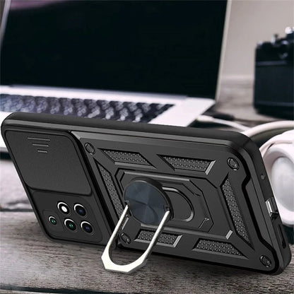 For Xiaomi Redmi Note 11 4G (MediaTek) / Redmi 10 4G (2021) / Redmi 10 2022 4G Case Kickstand Phone Cover