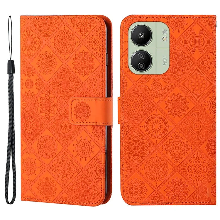 For Xiaomi Redmi 13C 4G / 5G / Poco C65 4G Case Stand Wallet Anti-drop Phone Cover