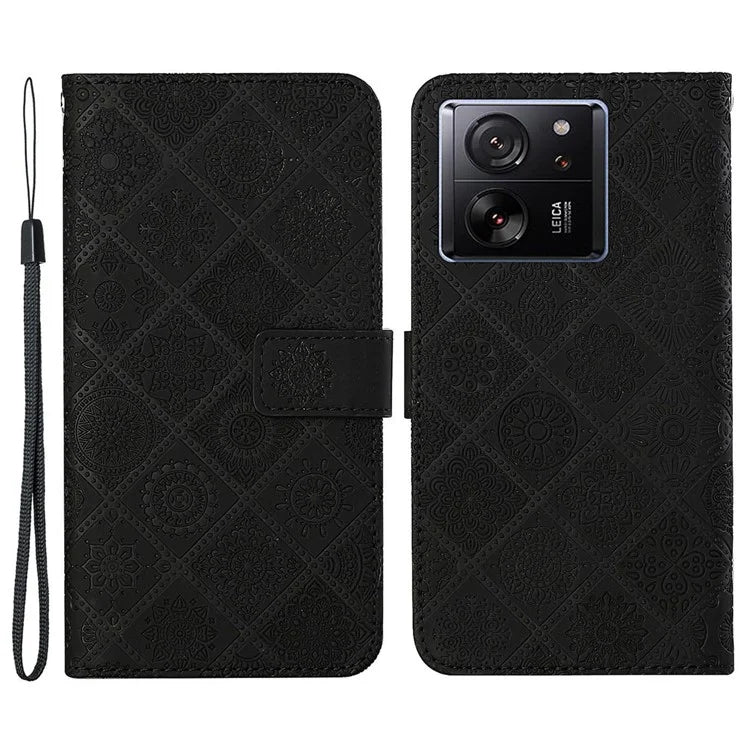 For Xiaomi 13T / 13T Pro / Redmi K60 Ultra Case Wallet Stand Imprinted Leather Phone Cover