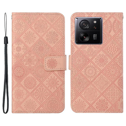 For Xiaomi 13T / 13T Pro / Redmi K60 Ultra Case Wallet Stand Imprinted Leather Phone Cover