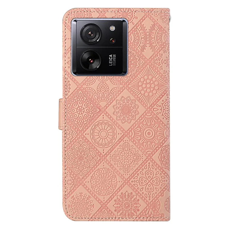 For Xiaomi 13T / 13T Pro / Redmi K60 Ultra Case Wallet Stand Imprinted Leather Phone Cover