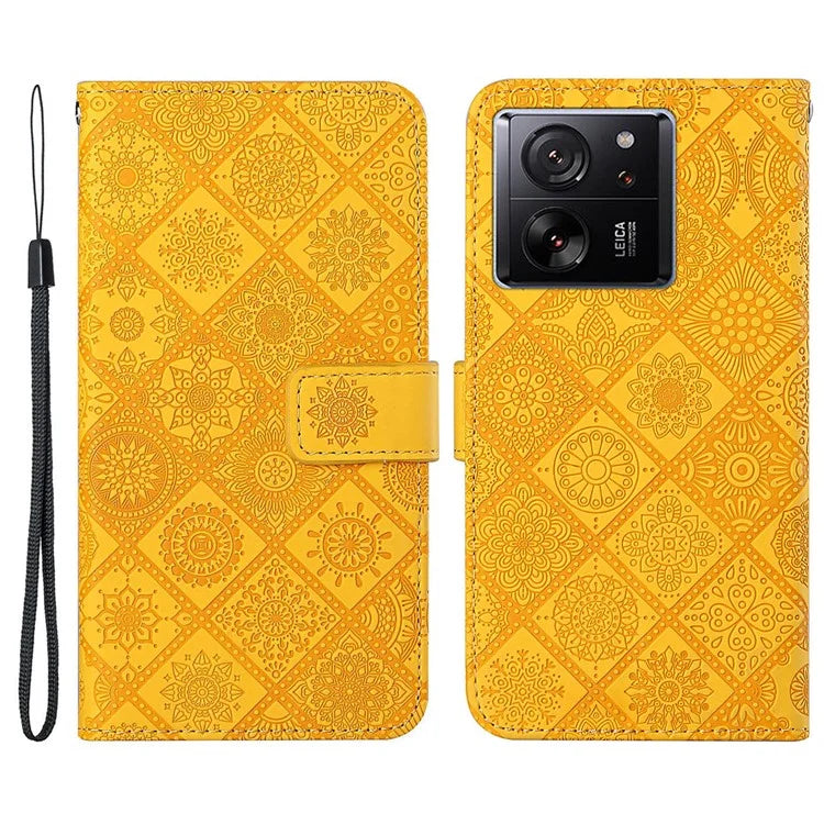 For Xiaomi 13T / 13T Pro / Redmi K60 Ultra Case Wallet Stand Imprinted Leather Phone Cover