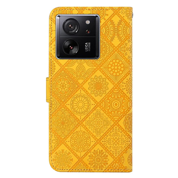 For Xiaomi 13T / 13T Pro / Redmi K60 Ultra Case Wallet Stand Imprinted Leather Phone Cover