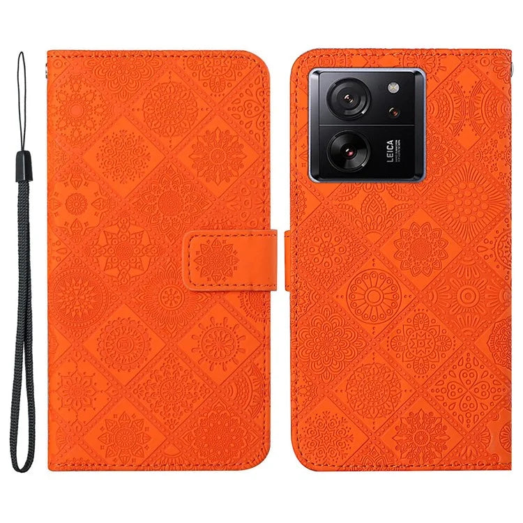 For Xiaomi 13T / 13T Pro / Redmi K60 Ultra Case Wallet Stand Imprinted Leather Phone Cover
