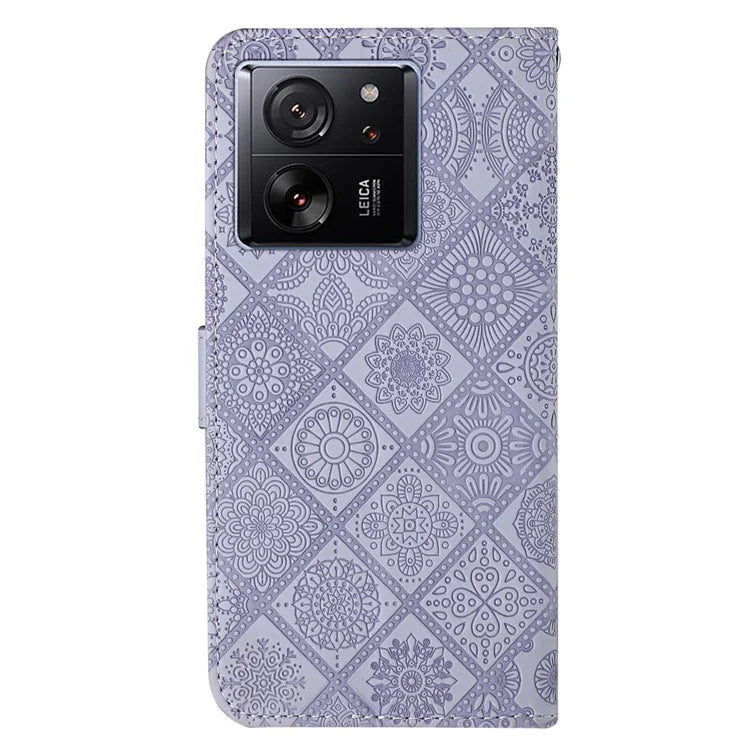 For Xiaomi 13T / 13T Pro / Redmi K60 Ultra Case Wallet Stand Imprinted Leather Phone Cover