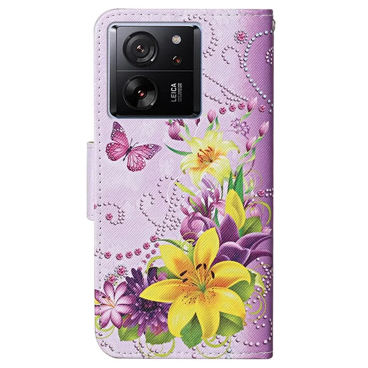 For Xiaomi 13T / 13T Pro / Redmi K60 Ultra Cell Phone Case PU Leather Cross Texture Stand Cover